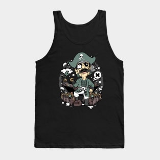 Pirate Illustration Tank Top